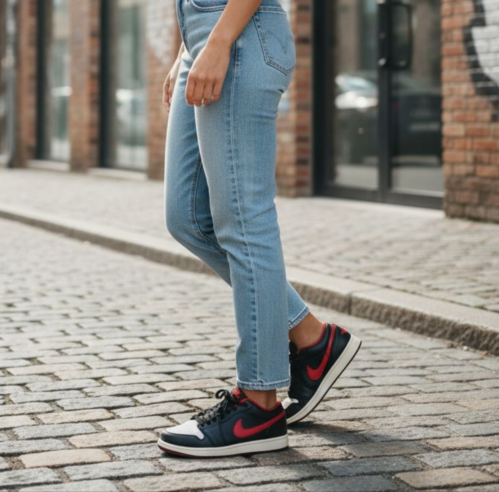 Nike Black and Red Sneakers